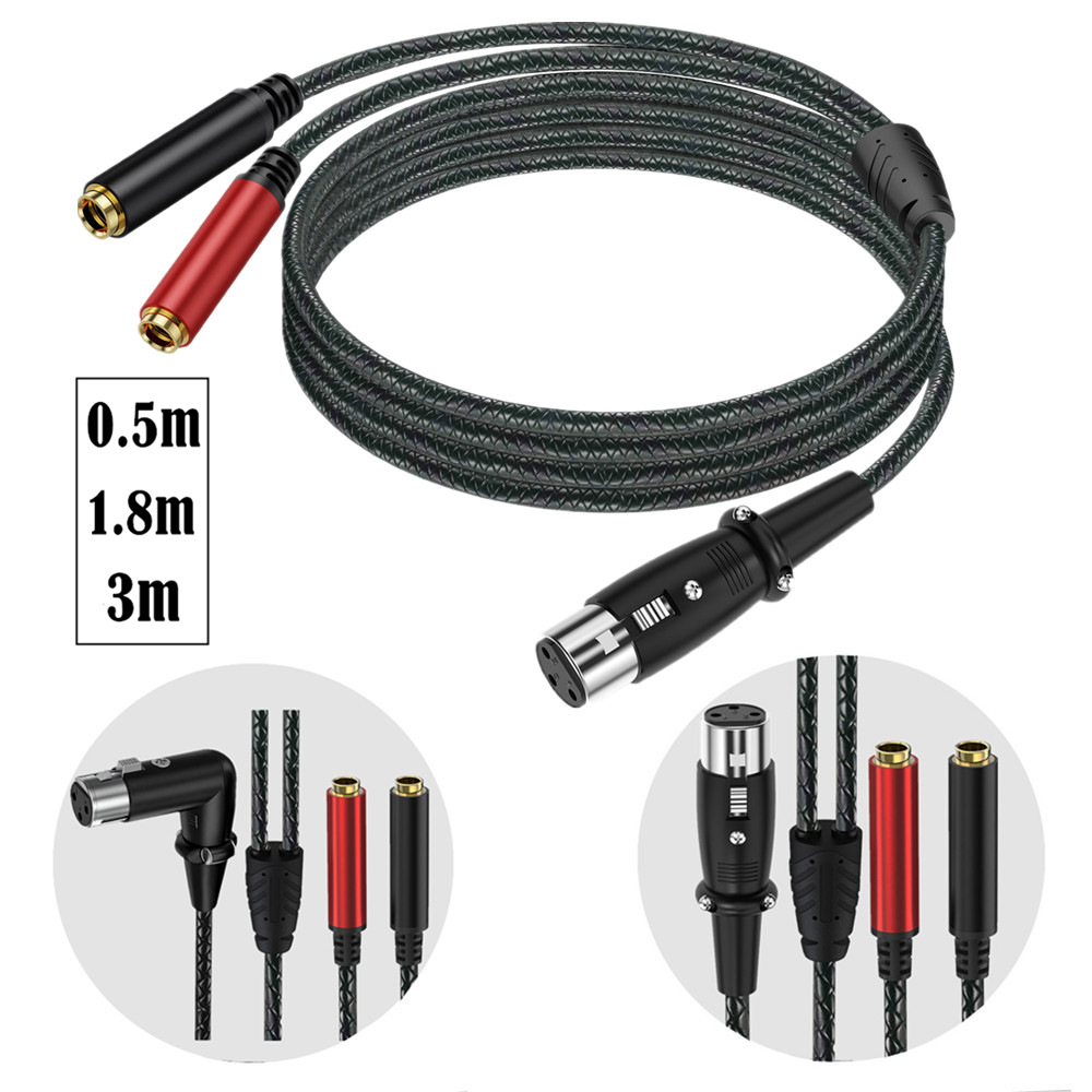Earphone Splitter Jack - Cavo Splitter Audio Y da XLR