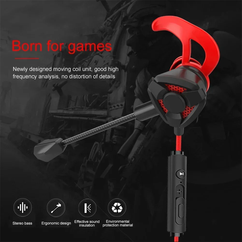 Wired Earphone Mic - Cuffie Gamer cuffie auricolari cablati auricolari