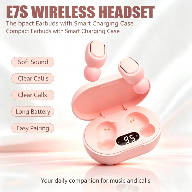 Noise Cancelling Headphone - Auricolari Bluetooth Wireless E7S TWS HiFi