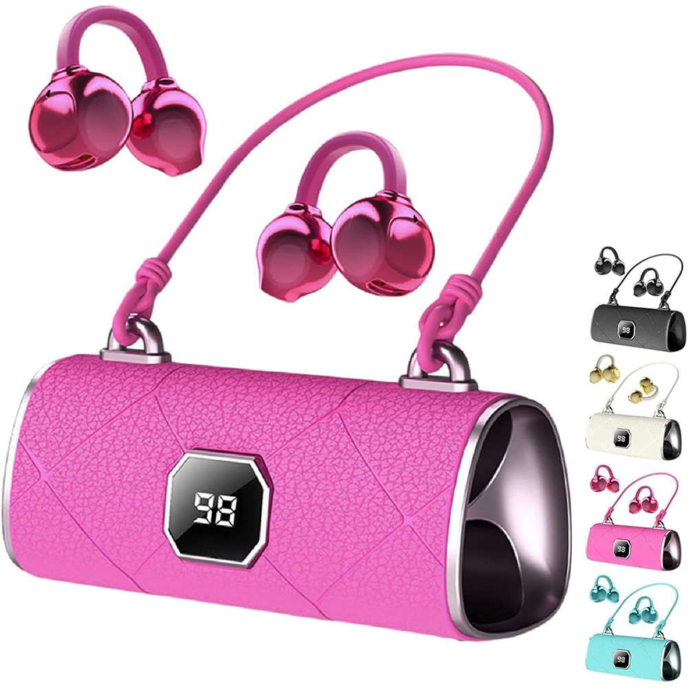 Bluetooth Headset On Ear - Auricolari Bluetooth Wireless Open-Ear con Display