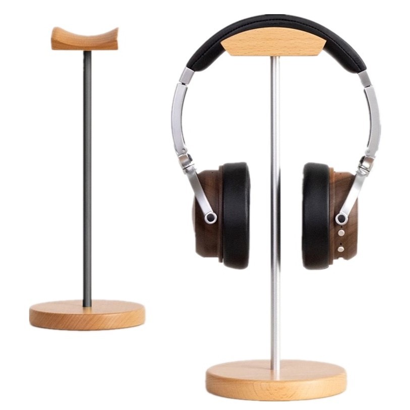 Headphone Stand Desk - Supporto per Cuffie in Legno di
