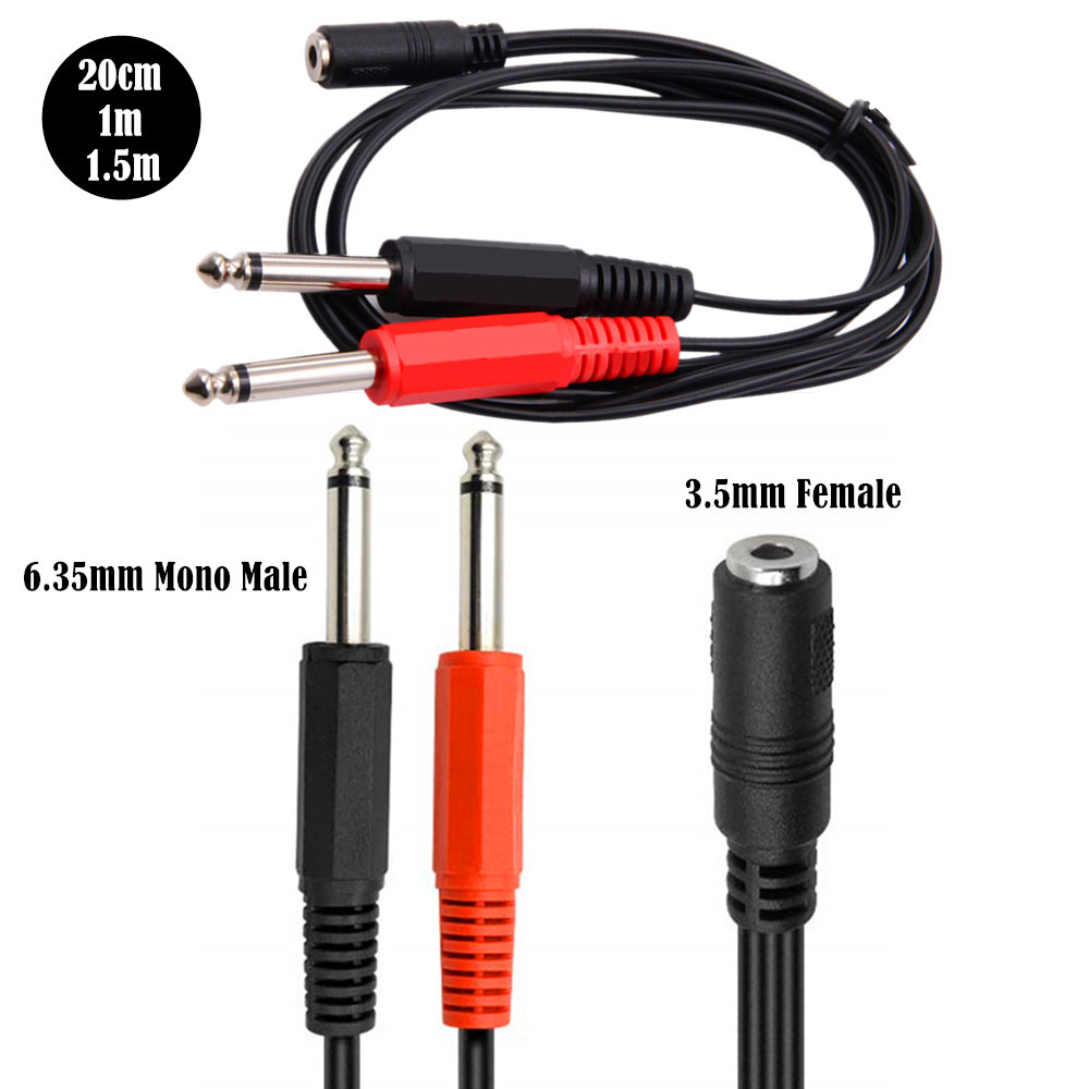 Cable Extension 3.5 - Cavo adattatore da 6,35 mm maschio