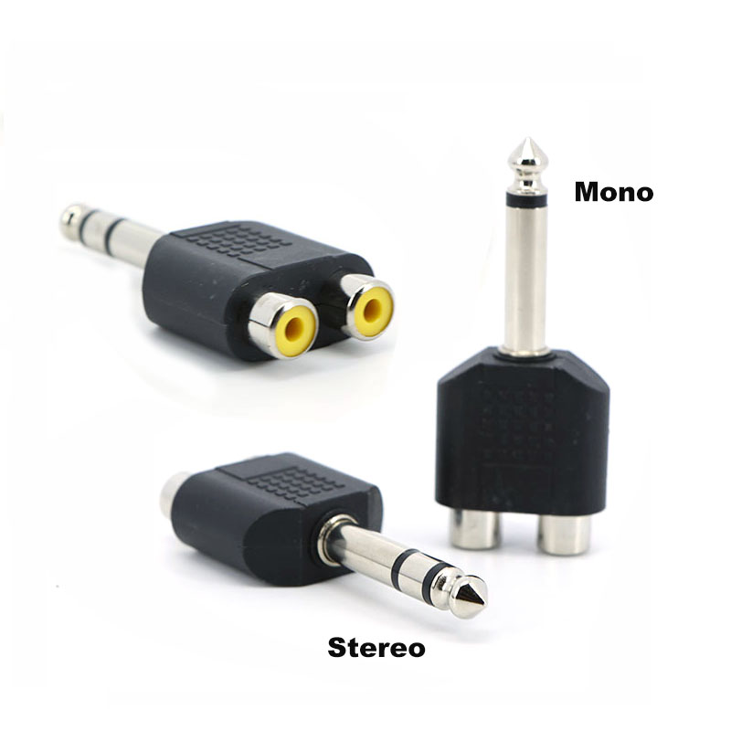 Audio Splitter Y - Connettore Audio Mono Stereo da 6,35mm
