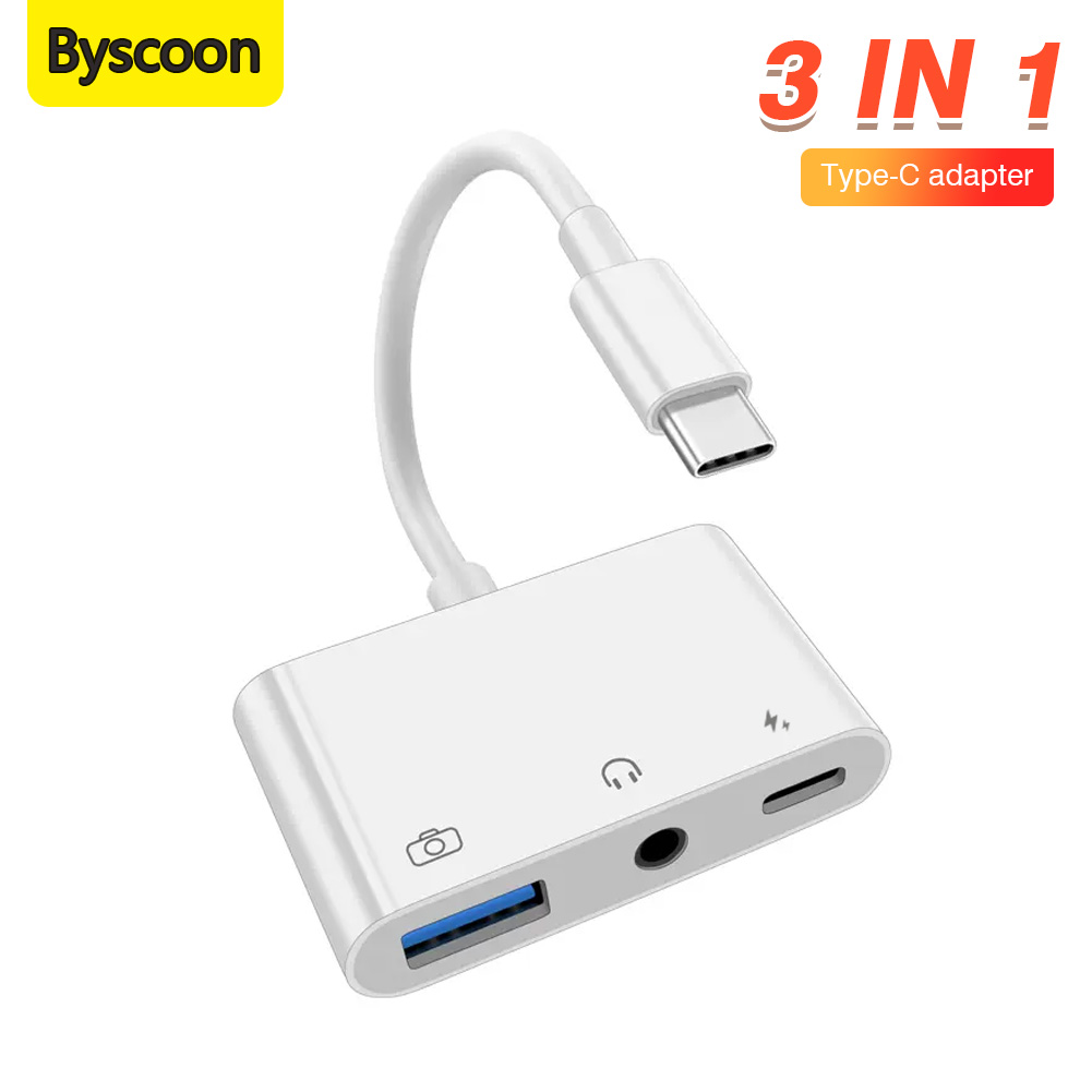 Earphone Splitter Jack - Adattatore Audio 3 in 1 da