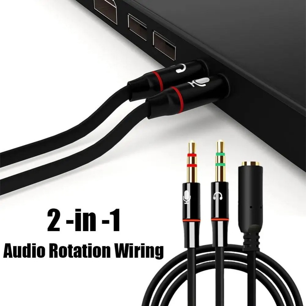 Audio Splitter Y - Adattatore convertitore cavo Y da 3,5