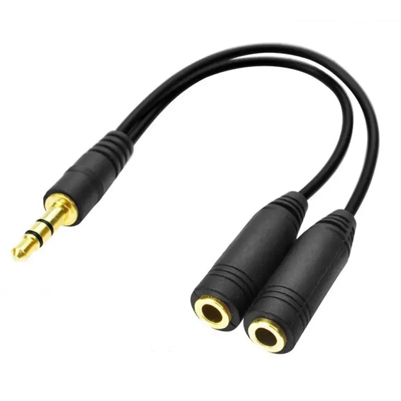 Earphone Splitter Jack - Splitter per cuffie, cavo di prolunga