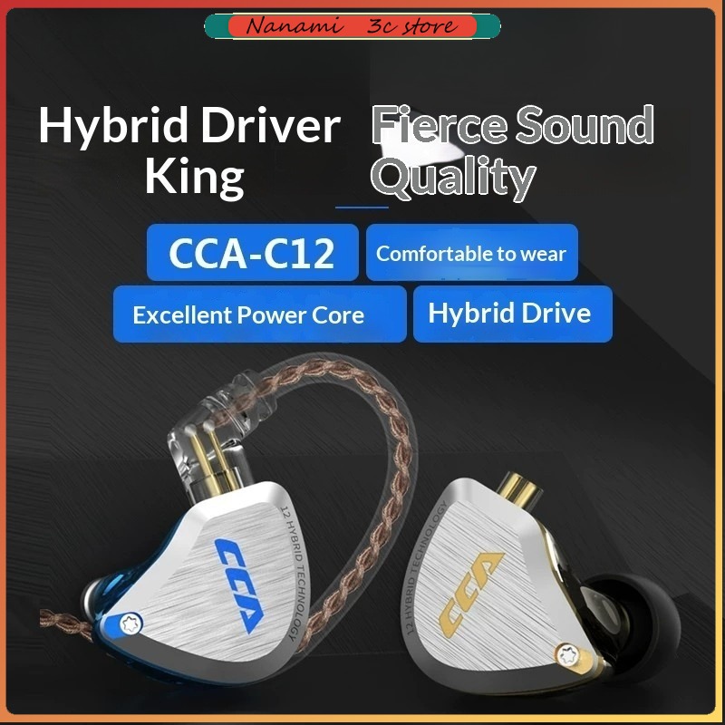 Audiophile Headphone Wired - Auricolari CCA C12 Hi-Fi di Grado
