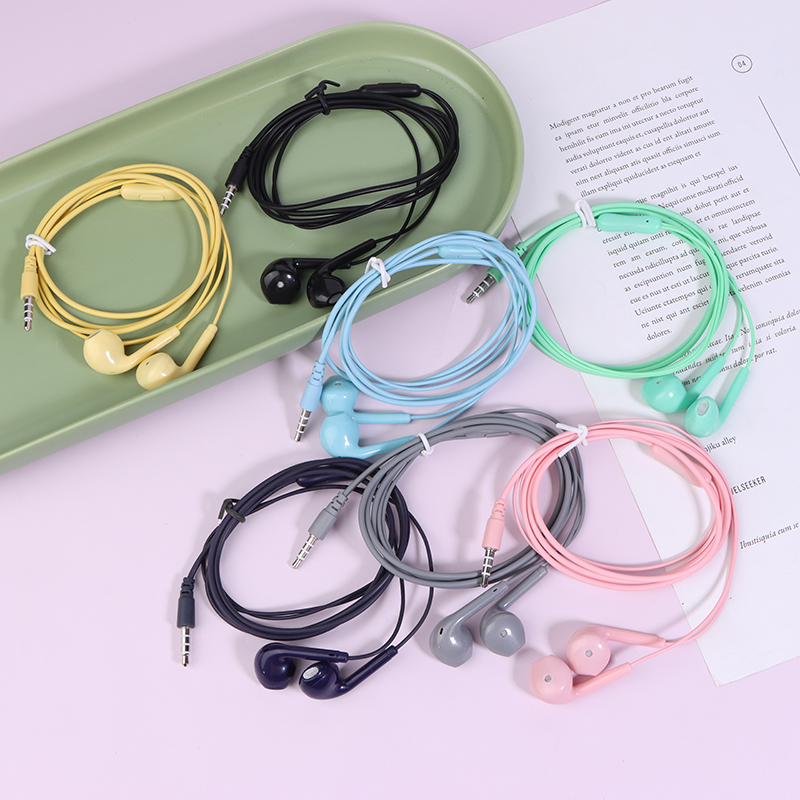 Wired Earphone Mic - U19 Auricolari cablati con superficie liscia