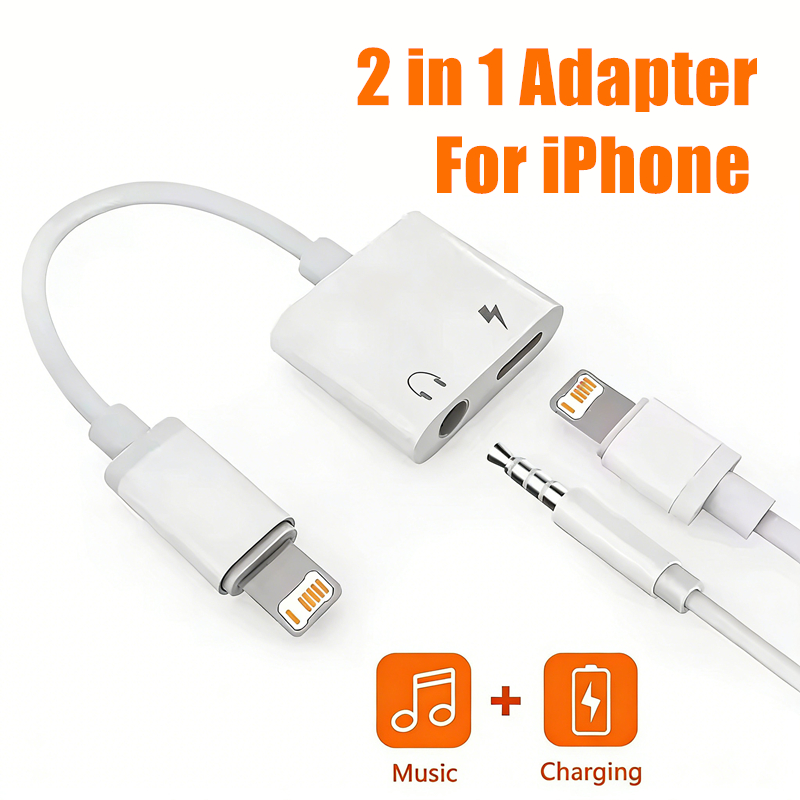 Earphone Splitter Jack - Adattatore Audio e Ricarica 2 in