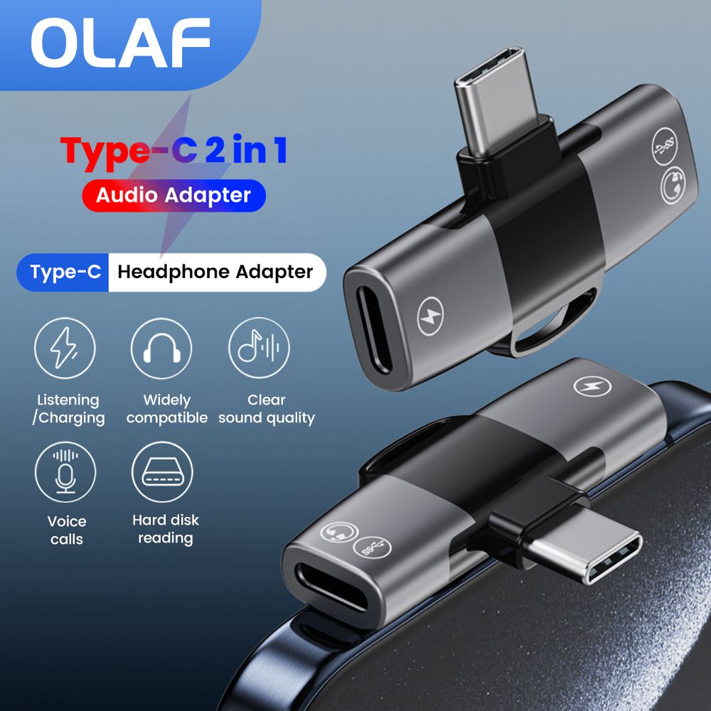 Earphone Splitter Jack - Adattatore audio 2 in 1 tipo
