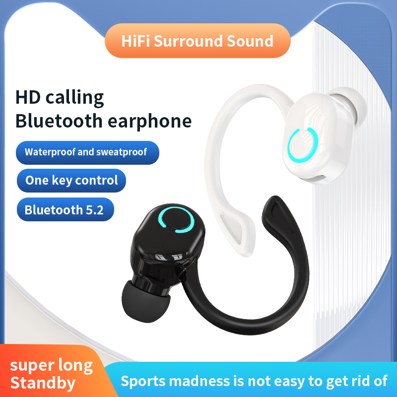 Sports Earphone Hook - VAORLO Bluetooth 5.2 Auricolare Cuffia wireless