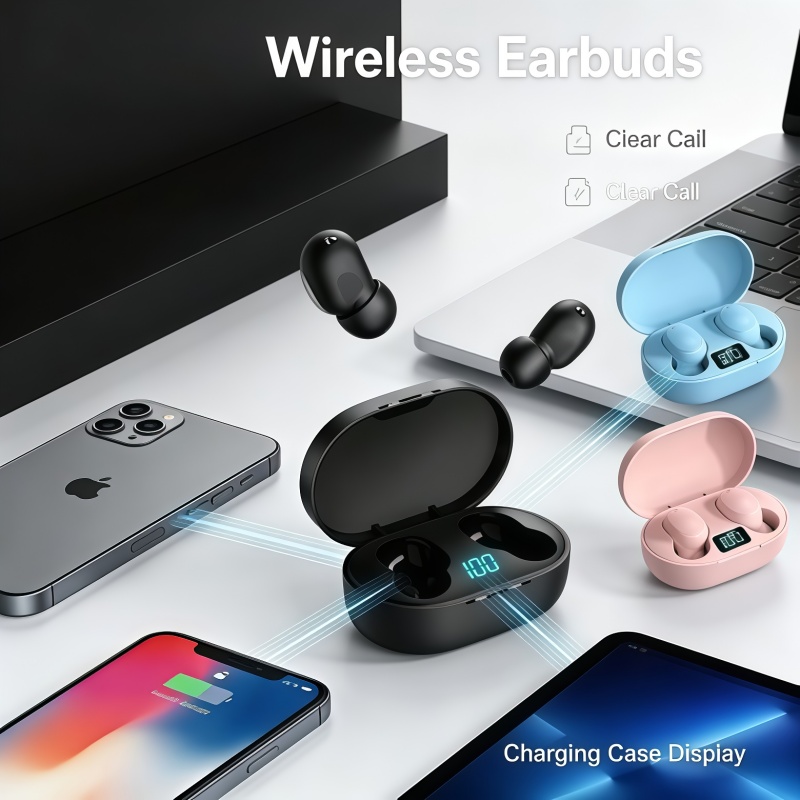 Nuove Cuffie Bluetooth TWS E6S - Bluetooth Headset On Ear recensione e prezzo
