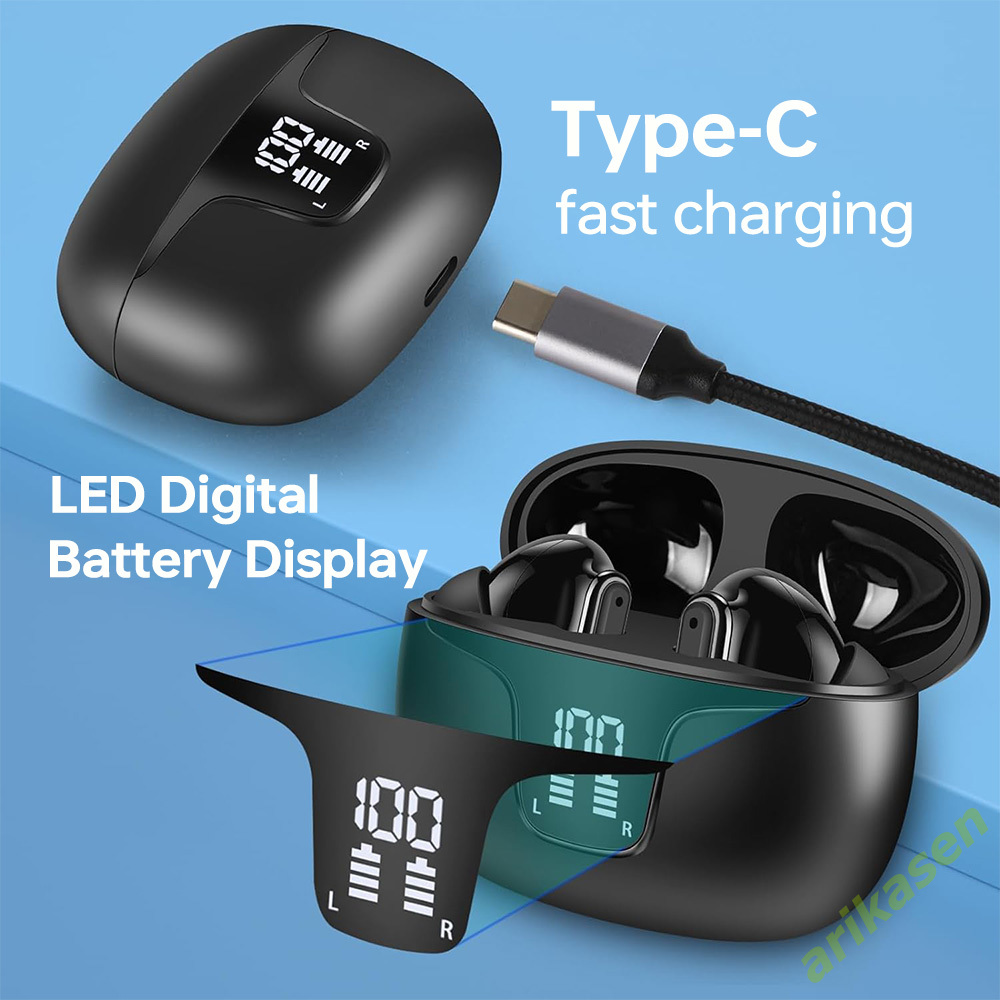 Auricolari ANC Bluetooth 5.3 H - Earbuds Charging Case recensione e prezzo