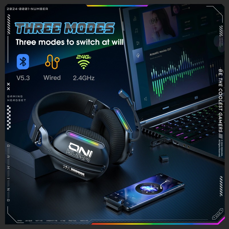 ONIKUMA GT808 Cuffie da gioco  - Gaming Headset Rgb recensione e prezzo
