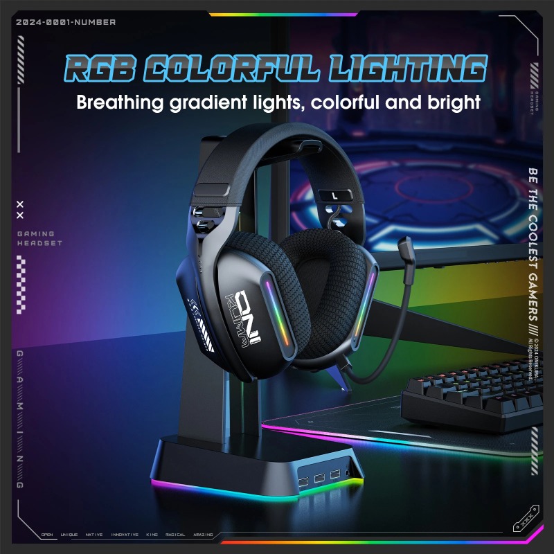 ONIKUMA GT808 Cuffie da gioco  - Gaming Headset Rgb recensione e prezzo