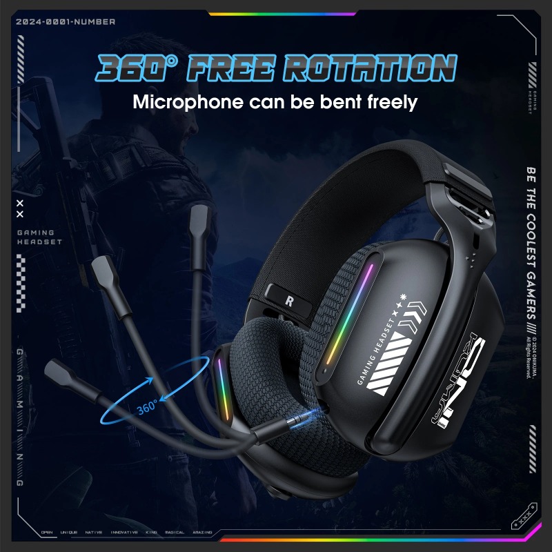 ONIKUMA GT808 Cuffie da gioco  - Gaming Headset Rgb recensione e prezzo