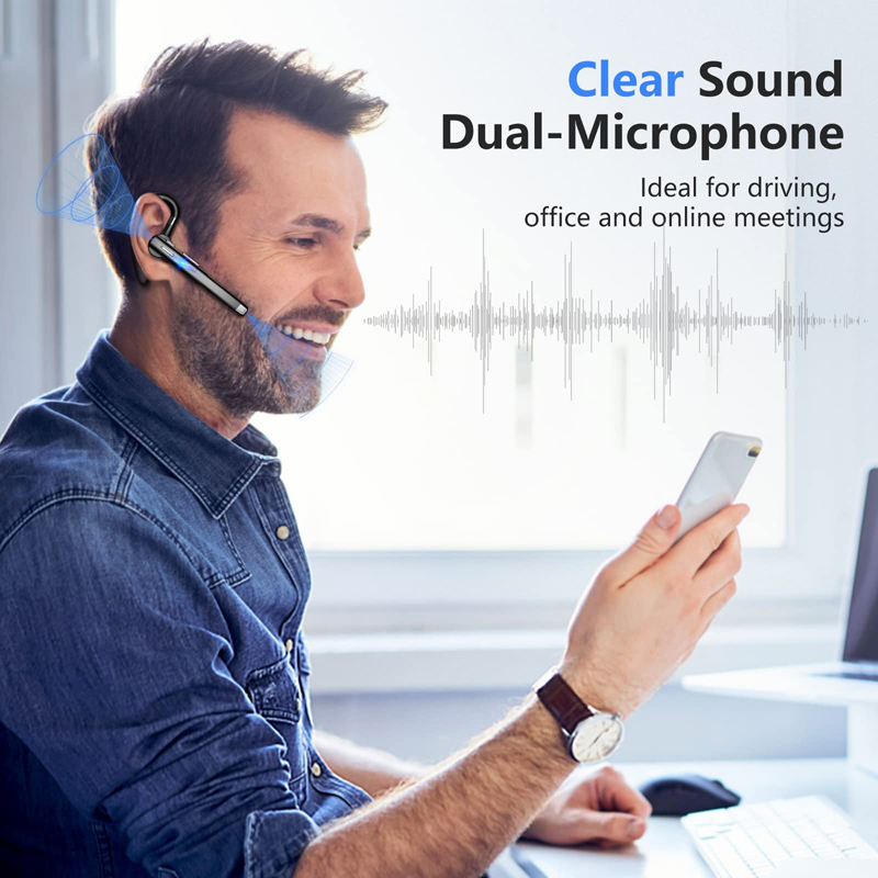 Cuffie wireless con microfono  - Bluetooth Headset On Ear recensione e prezzo