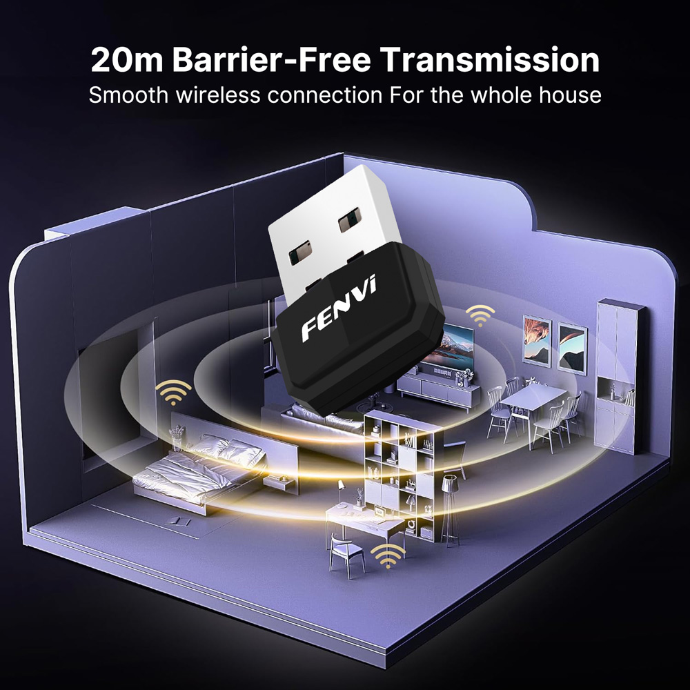 FENVI USB Blue-tooth 5.4 Dongl - Bluetooth Adapter Receiver recensione e prezzo