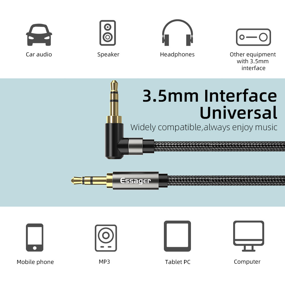Essager Cavo AUX Cavo audio ja - Cable Extension 3.5 recensione e prezzo