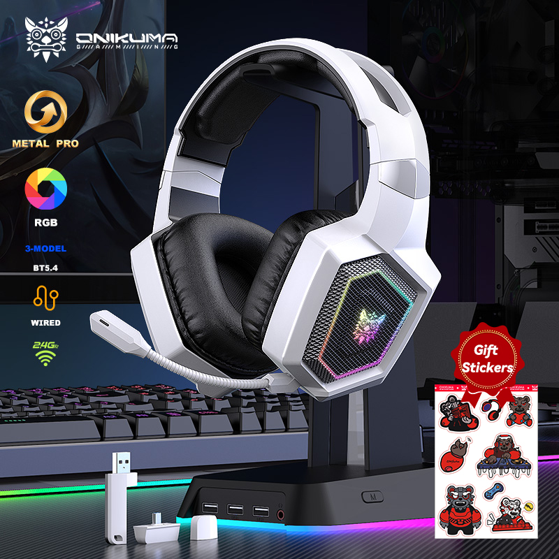 ONIKUMA 2.4GHz Cuffie da gioco - Gaming Headset Rgb recensione e prezzo