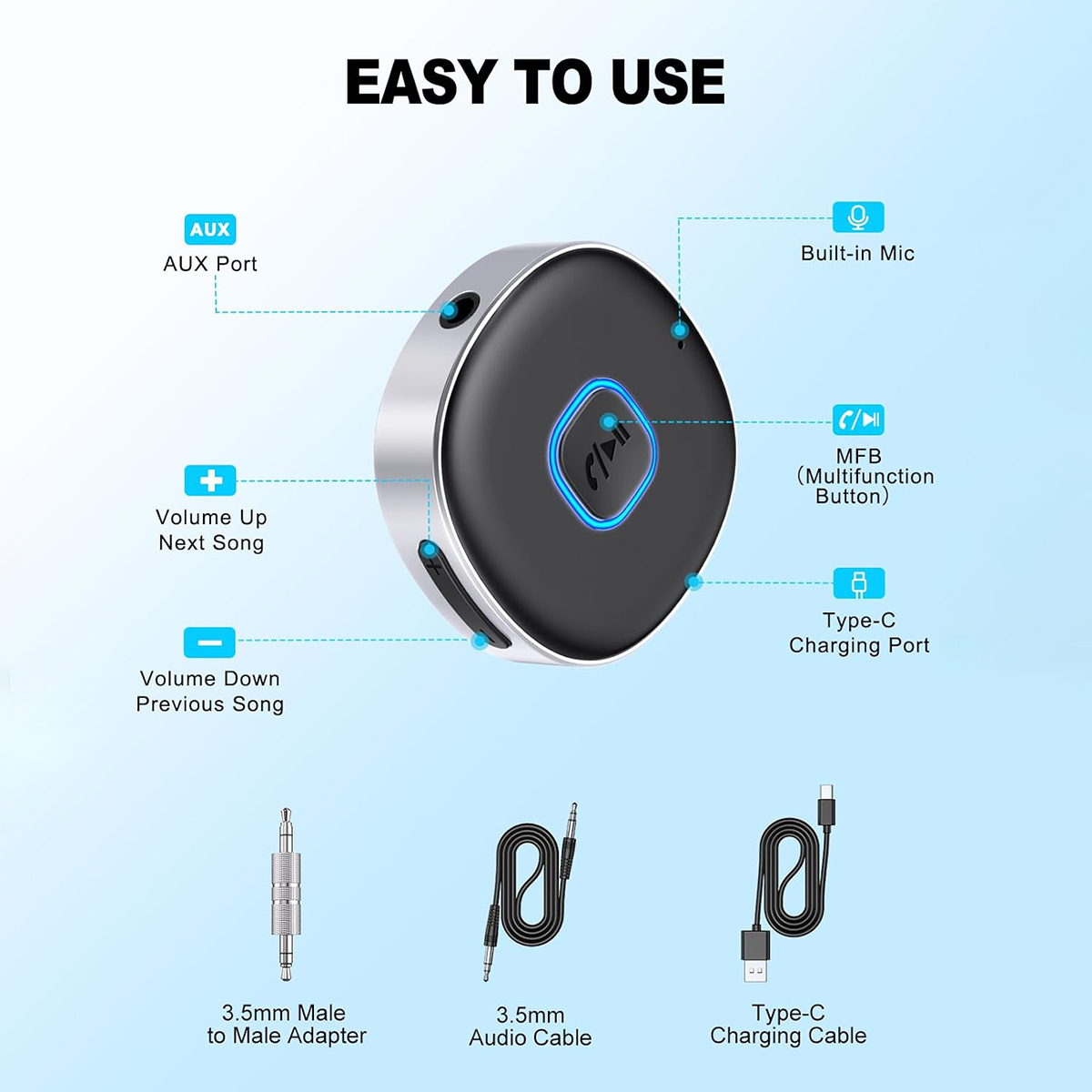 Adattatore Bluetooth AUX per A - Bluetooth Adapter Receiver recensione e prezzo